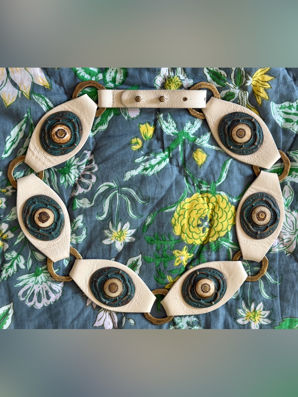 Free People Dorado Belt | Ivory Patina | Size S